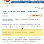 40 técnicos de suporte - Algol procura no RJ