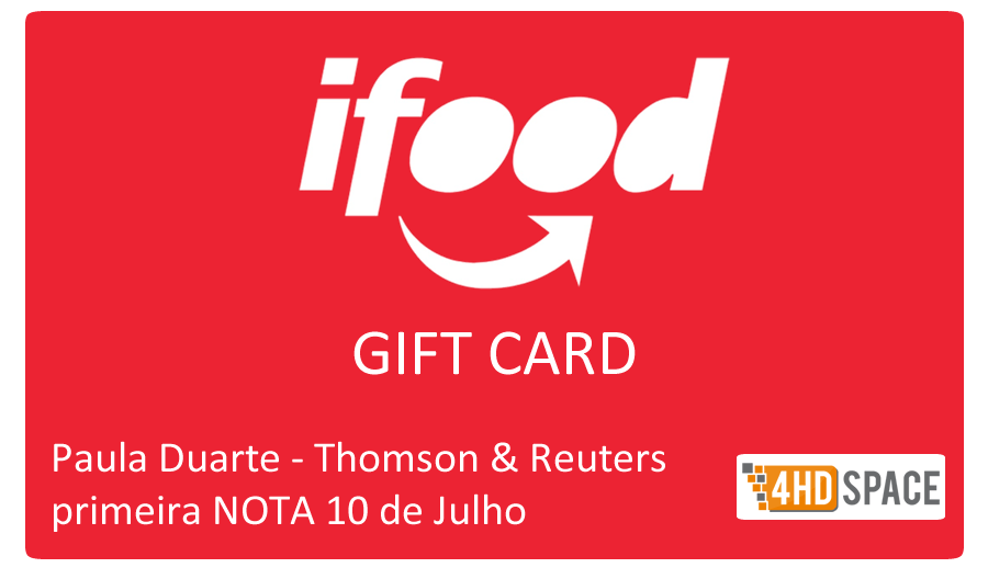 Saiu o primeiro iFood NOTA 10 de agosto